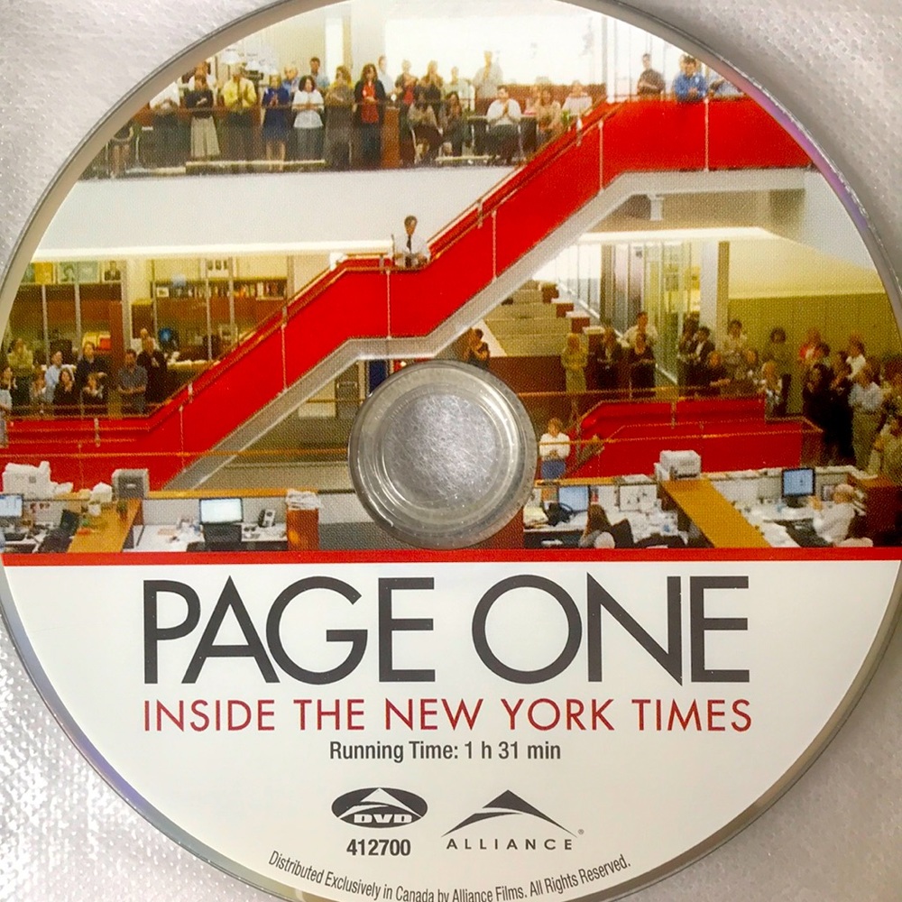 Page One - Inside the New York Times - Doc DVD